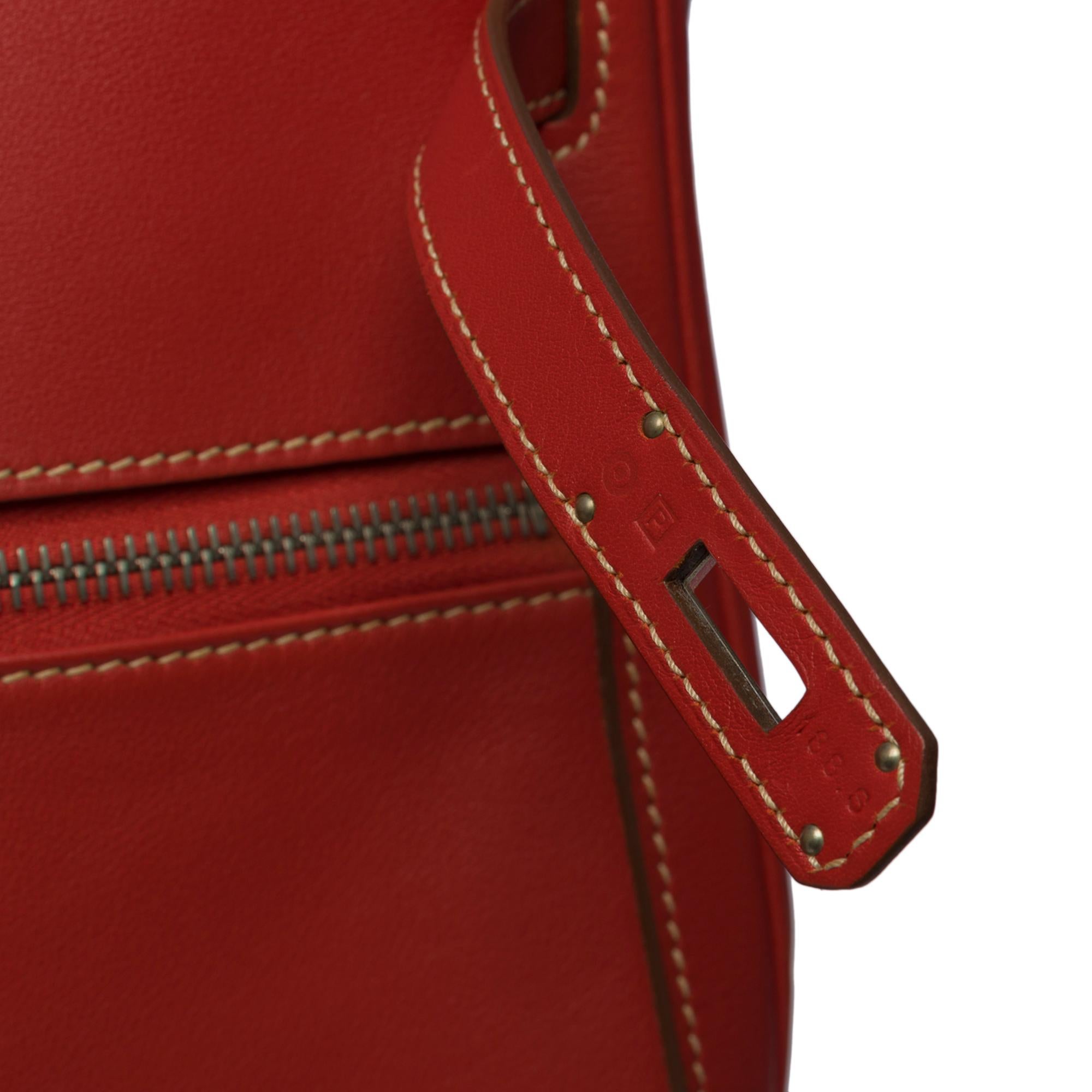 Seltener Hermès Kelly Lakis 35 Handtaschenriemen aus sanguinischem Mauerkalbsleder, PHW 1