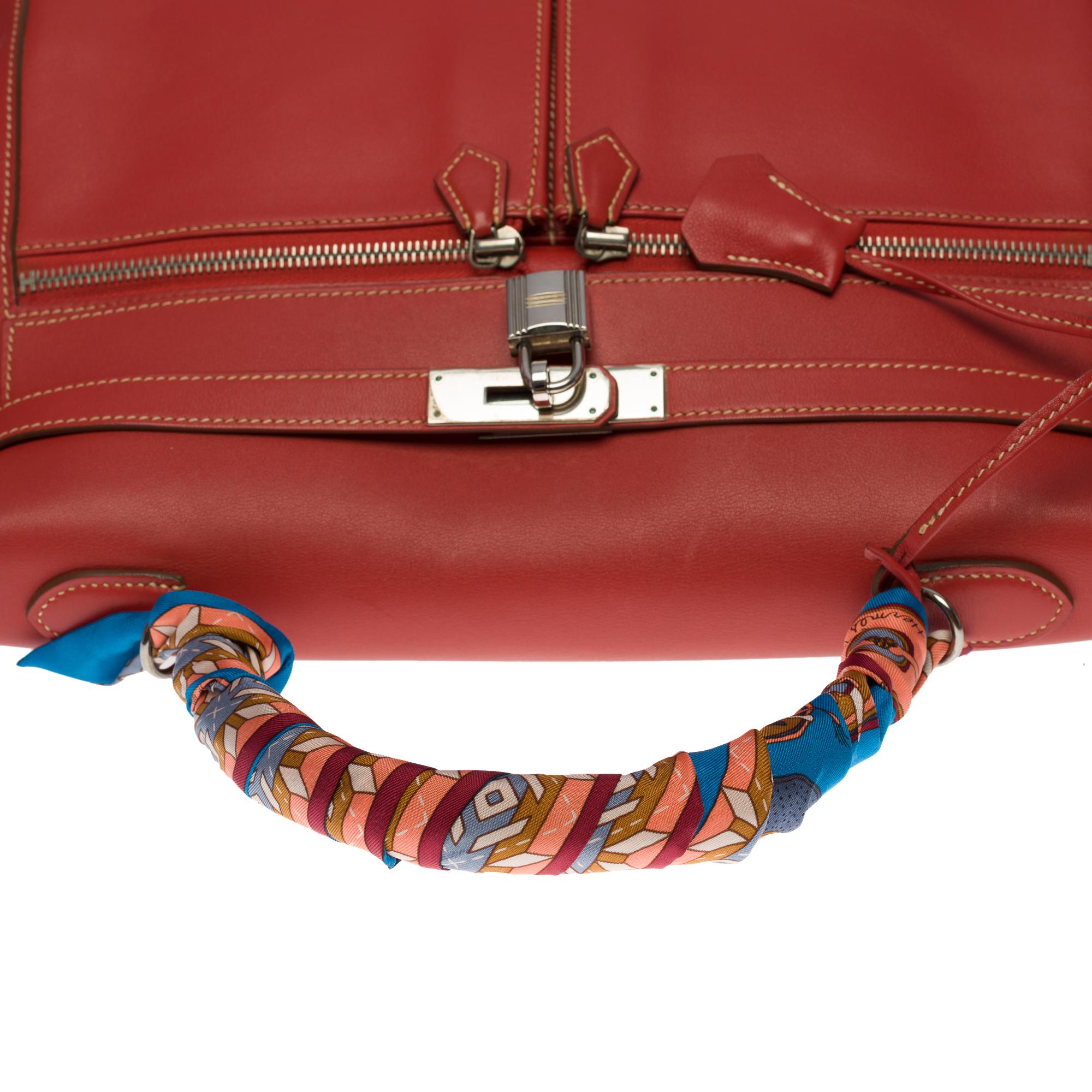 Seltener Hermès Kelly Lakis 35 Handtaschenriemen aus sanguinischem Mauerkalbsleder, PHW 3