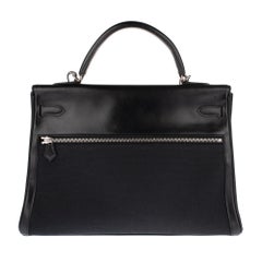 Rare Hermès Kelly Lakis 35 handbag with strap, PHW in very good condition!