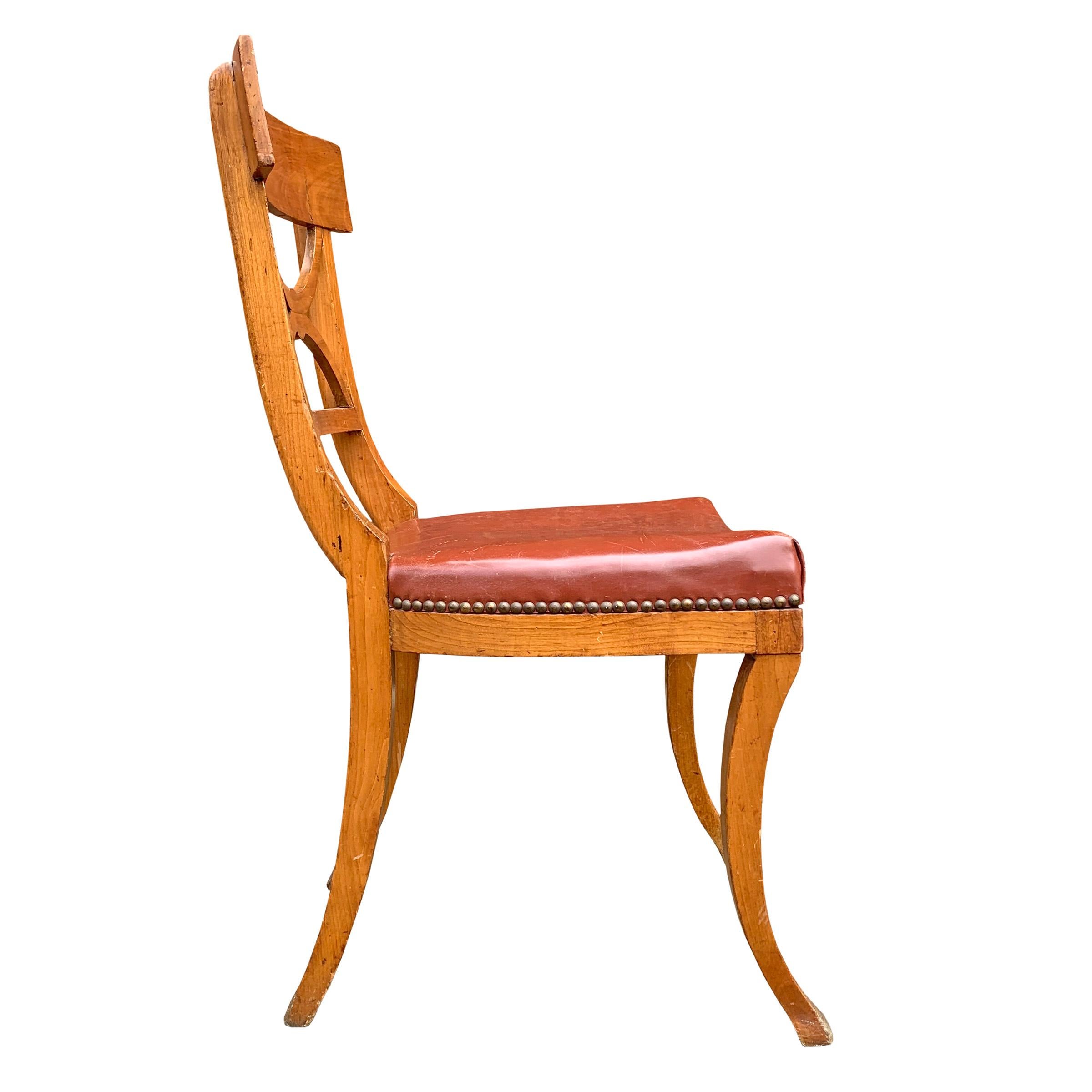 French Rare Hermès Klismos Chair