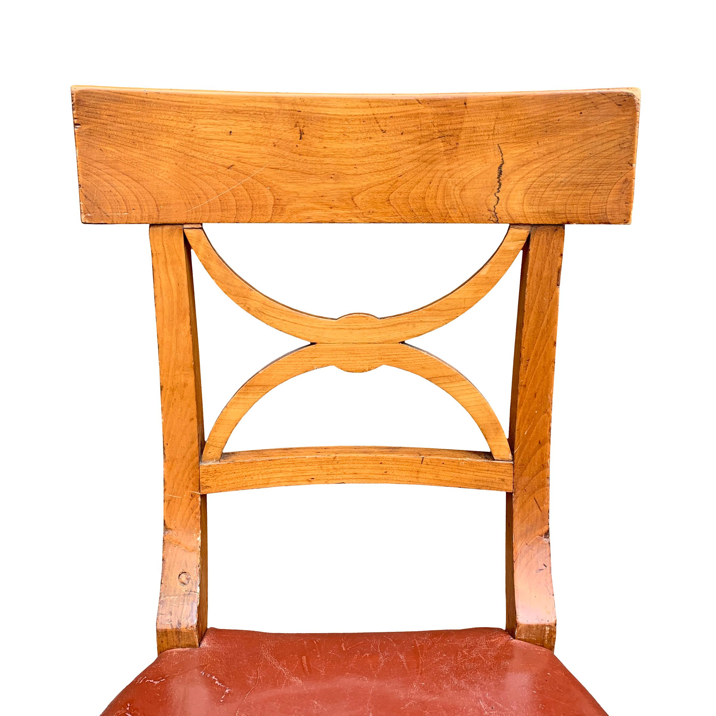 Leather Rare Hermès Klismos Chair