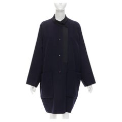 raro HERMES Martin Margiela abrigo capullo oversize cachemira doble faz FR42 XL