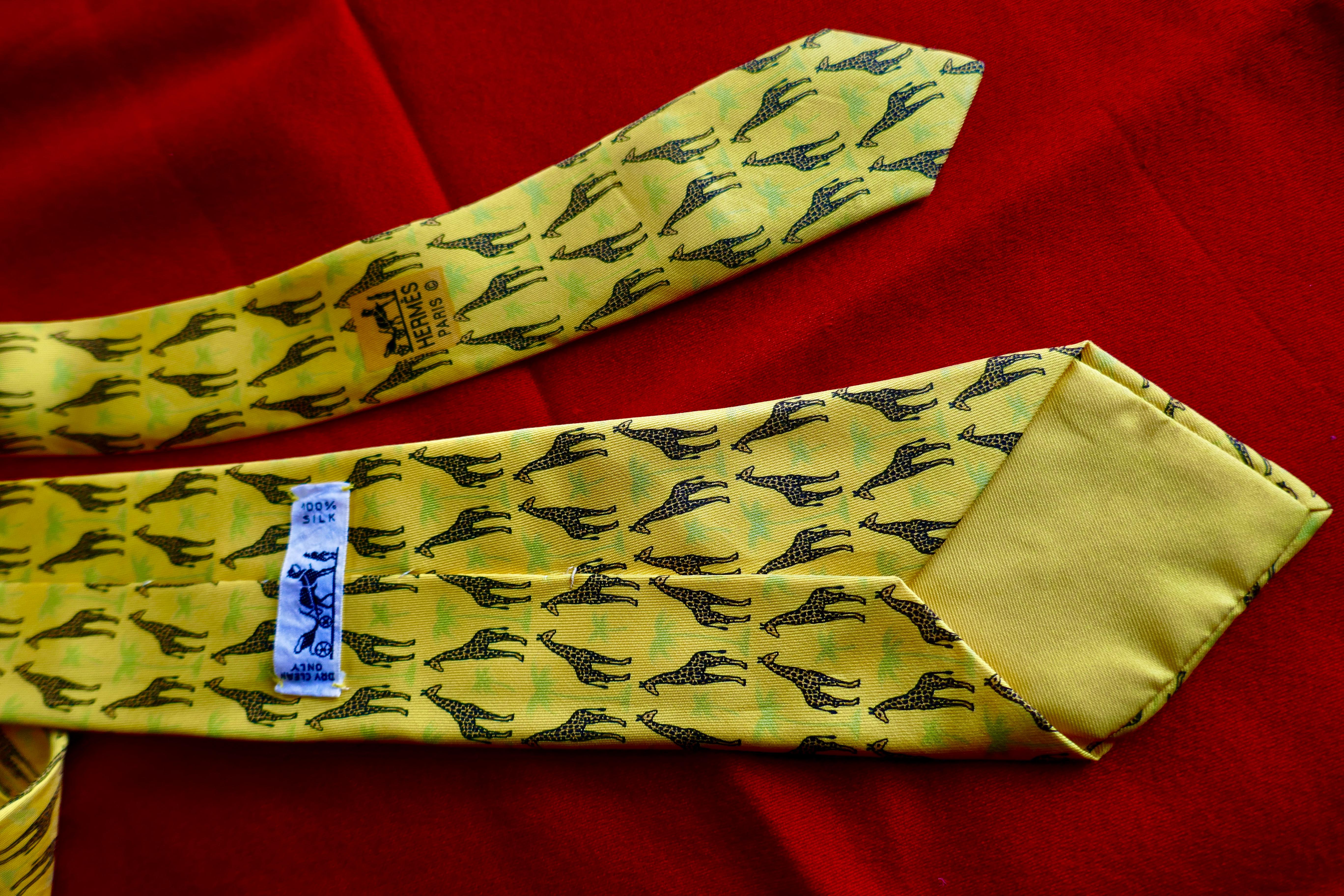 hermes giraffe tie