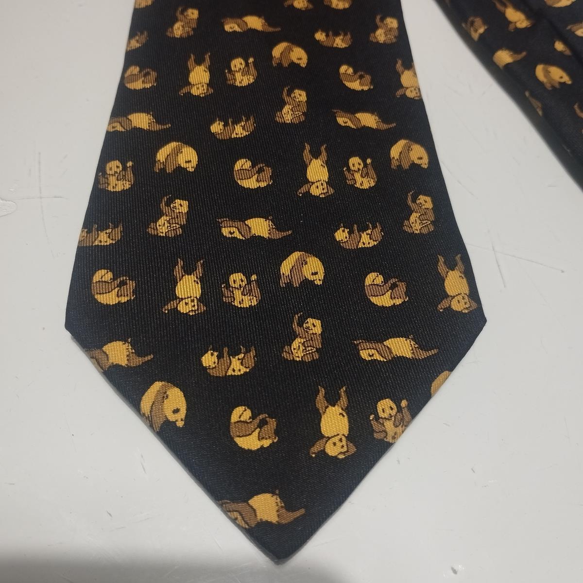 From a private collection
Rare, chic and funny Hermès tie
Panda theme
100% Silk
Made in France
Dark blue / black base
Great conditions
Fast shipping from Italy included in the price !
