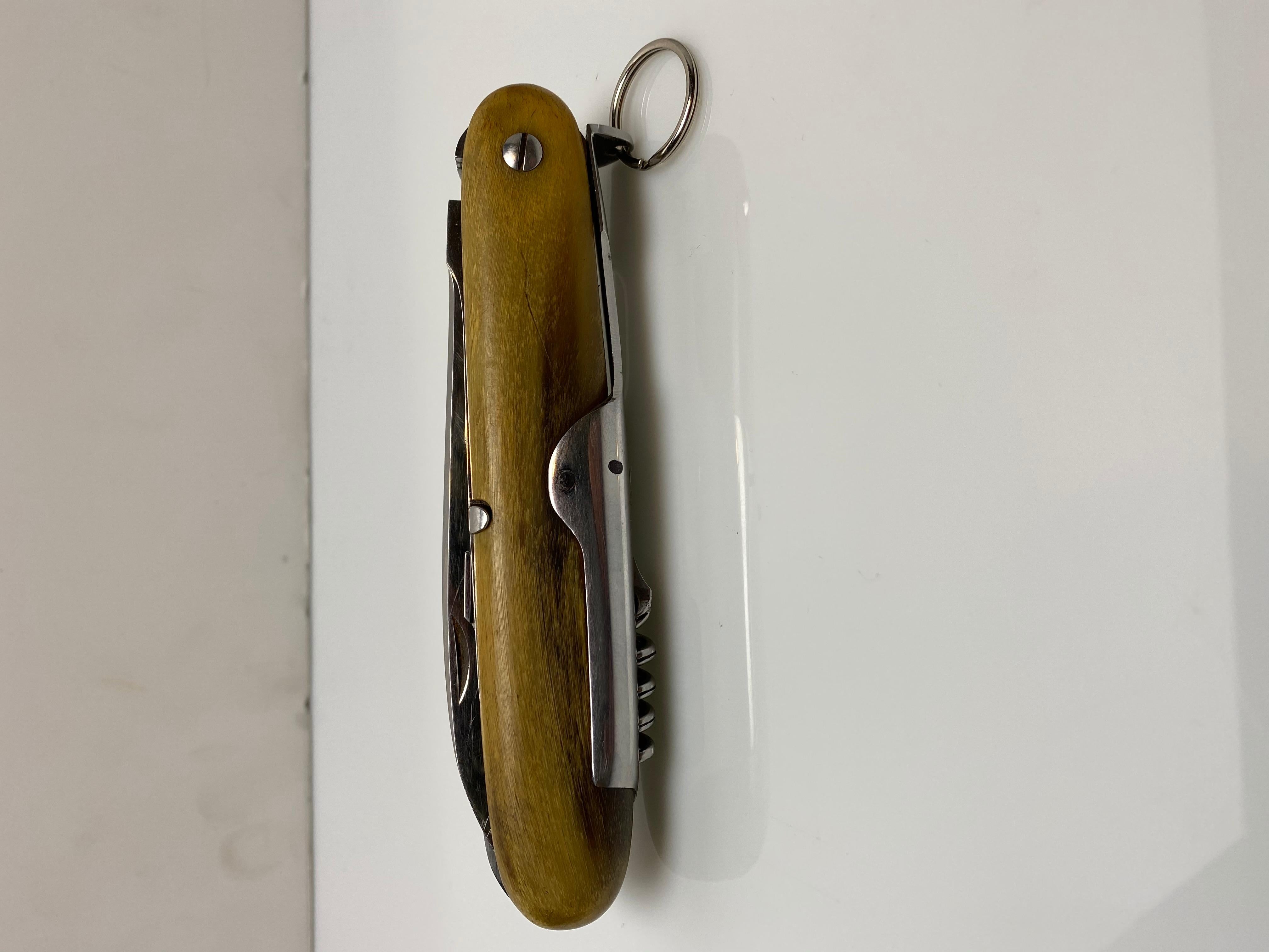 Rare Hermès Polished Horn Pocket Knife In Good Condition In New York, NY