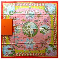 Rare Hermes Scarf BRAND NEW with Box Ballade de Heian Special Edition E Gallé