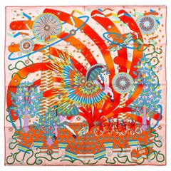 Rare Hermes Scarf Brand New with Box "La Source de Pegase" by Pierre Marie
