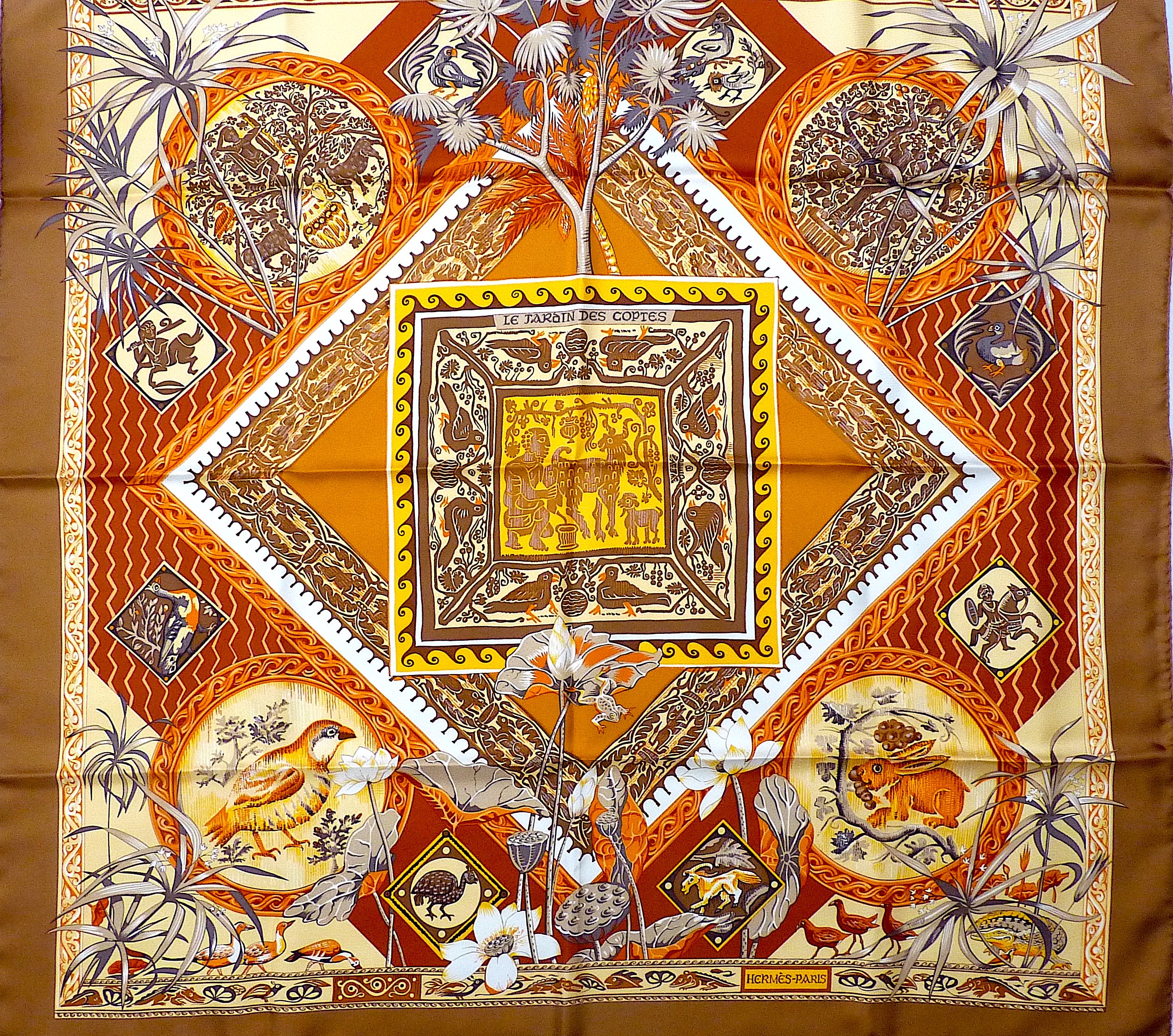 Hermes Silk Scarf   BRAND NEW with Orange Hermes Box 