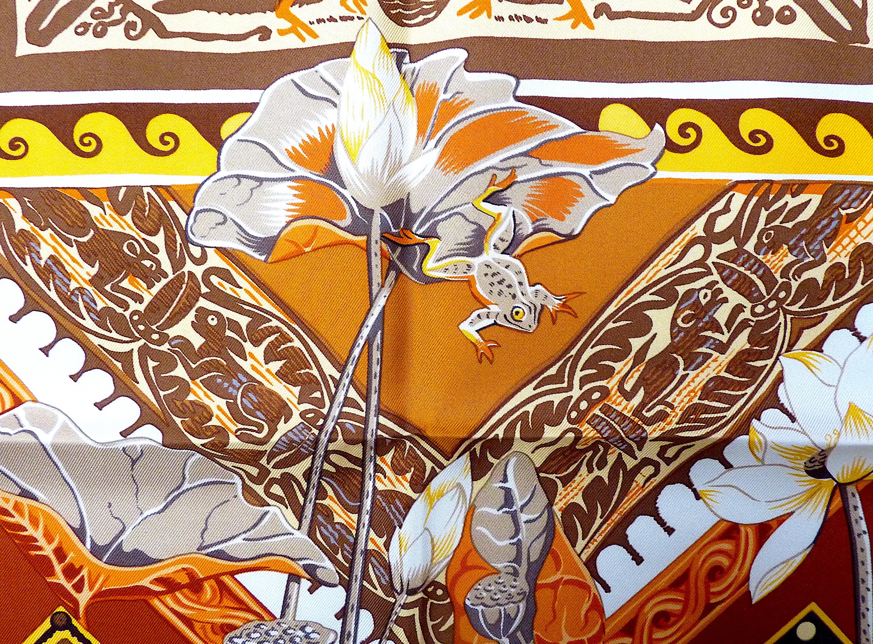Rare Hermes Scarf BRAND NEW with Hermes Box "Le Jardin des Coptes" by Toutsy