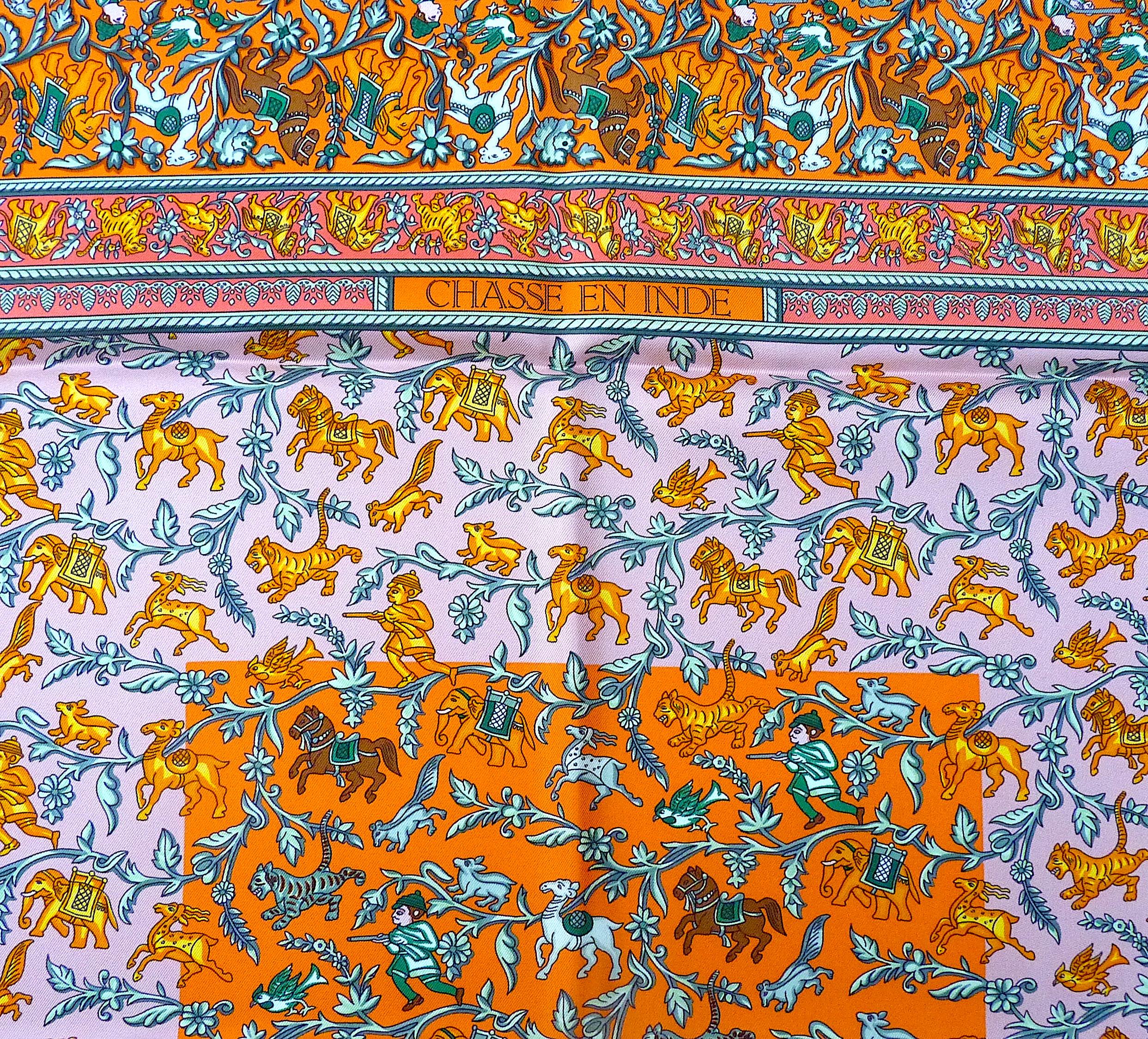 da uomo o donna Raro foulard Hermes Chasse en Inde BNIB Edizione speciale per SOS Villages d'Enfants