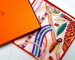 Rare Hermes Scarf Perfect Condition w Box "LOmbrelle Magique" by Pierre Marie