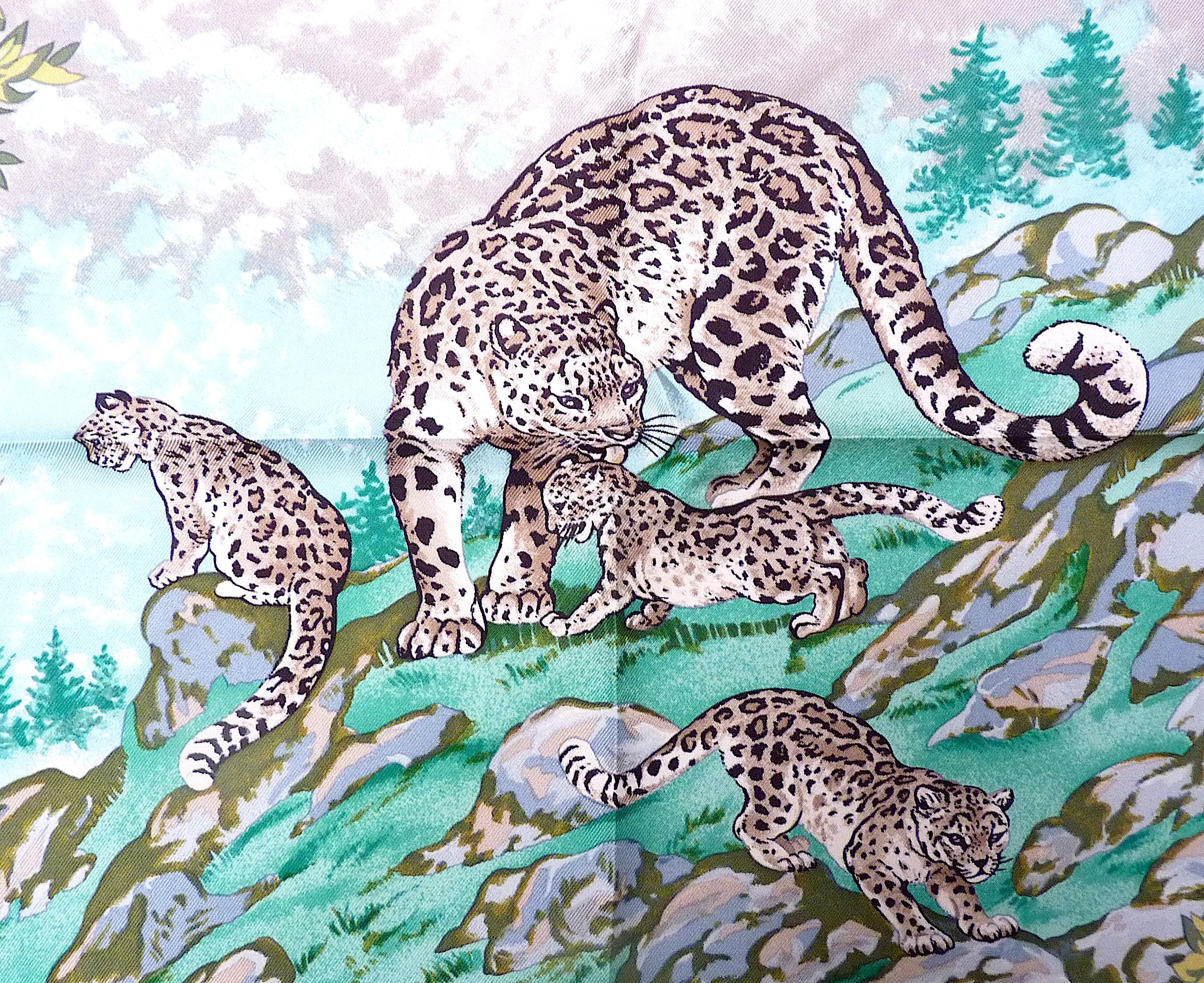 Women's or Men's Rare Hermes Scarf SICHUAN By Robert Dallet in the 90s For Sale