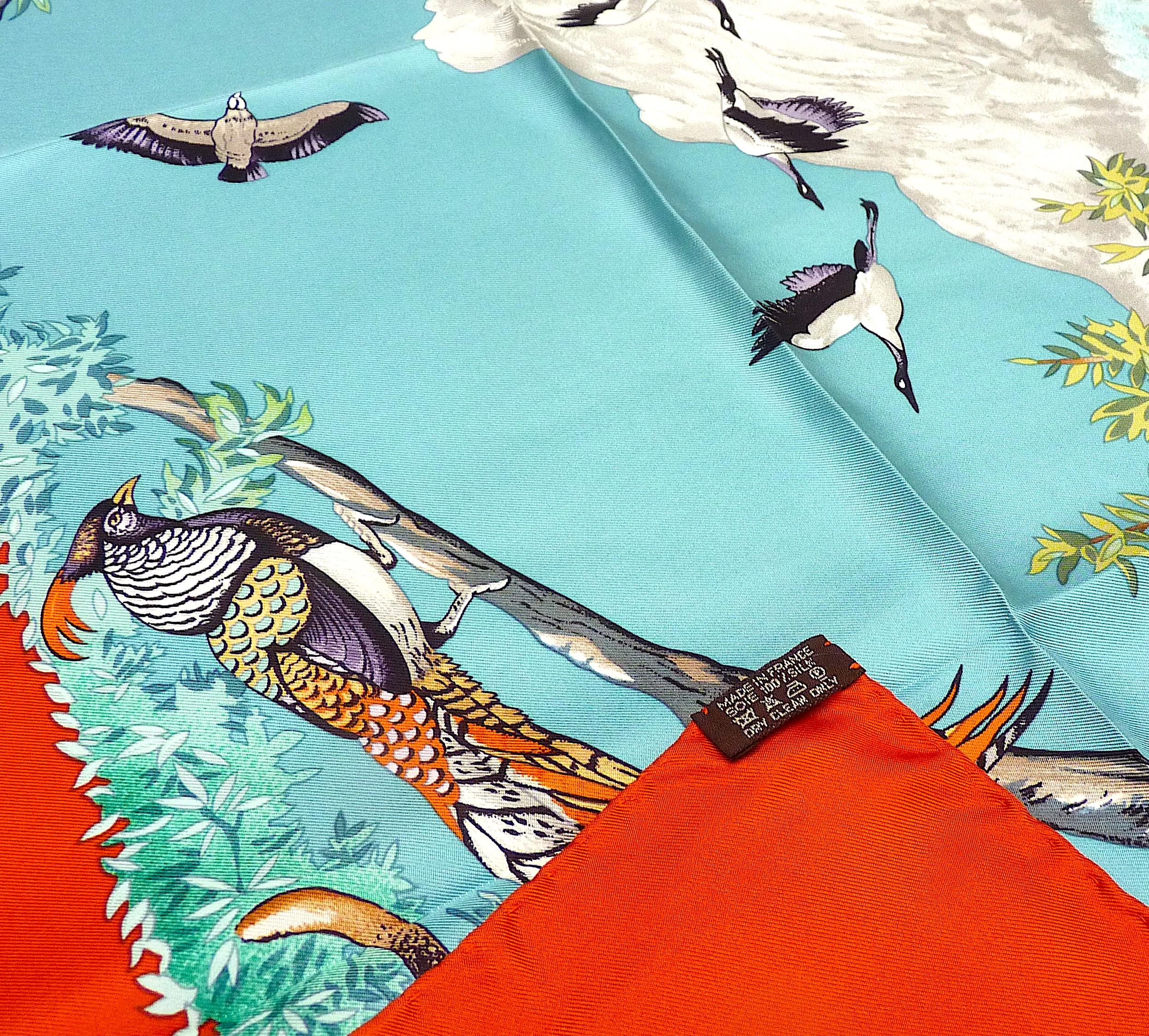 Rare Hermes Scarf SICHUAN By Robert Dallet in the 90s For Sale 2