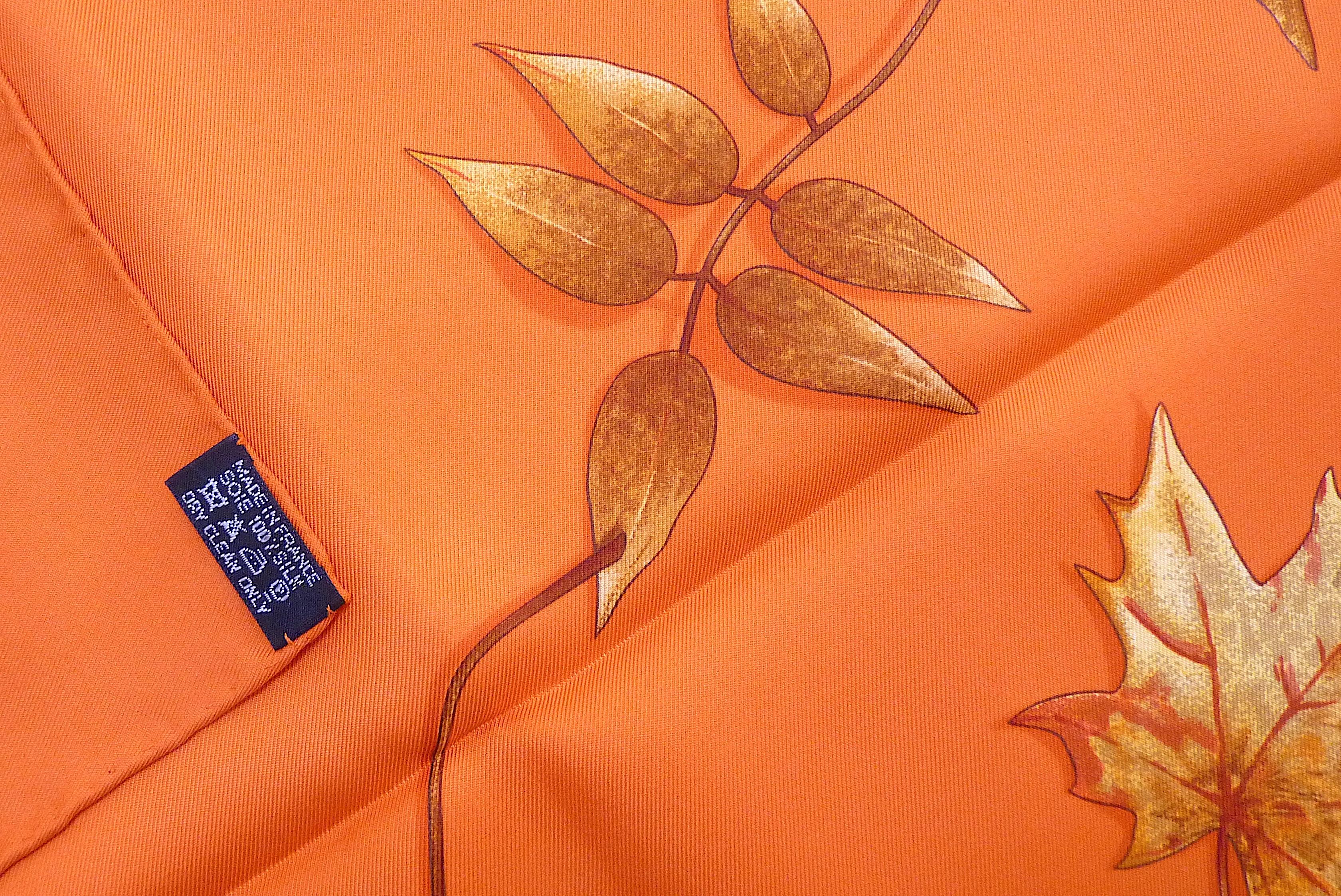 Rare Hermes Scarf Special Edition A Walk in the Park Special Edition Bordeaux 2
