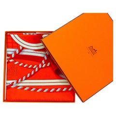 Rare Hermes Scarf Special Edition For The Centenary of Société Suisse 1998