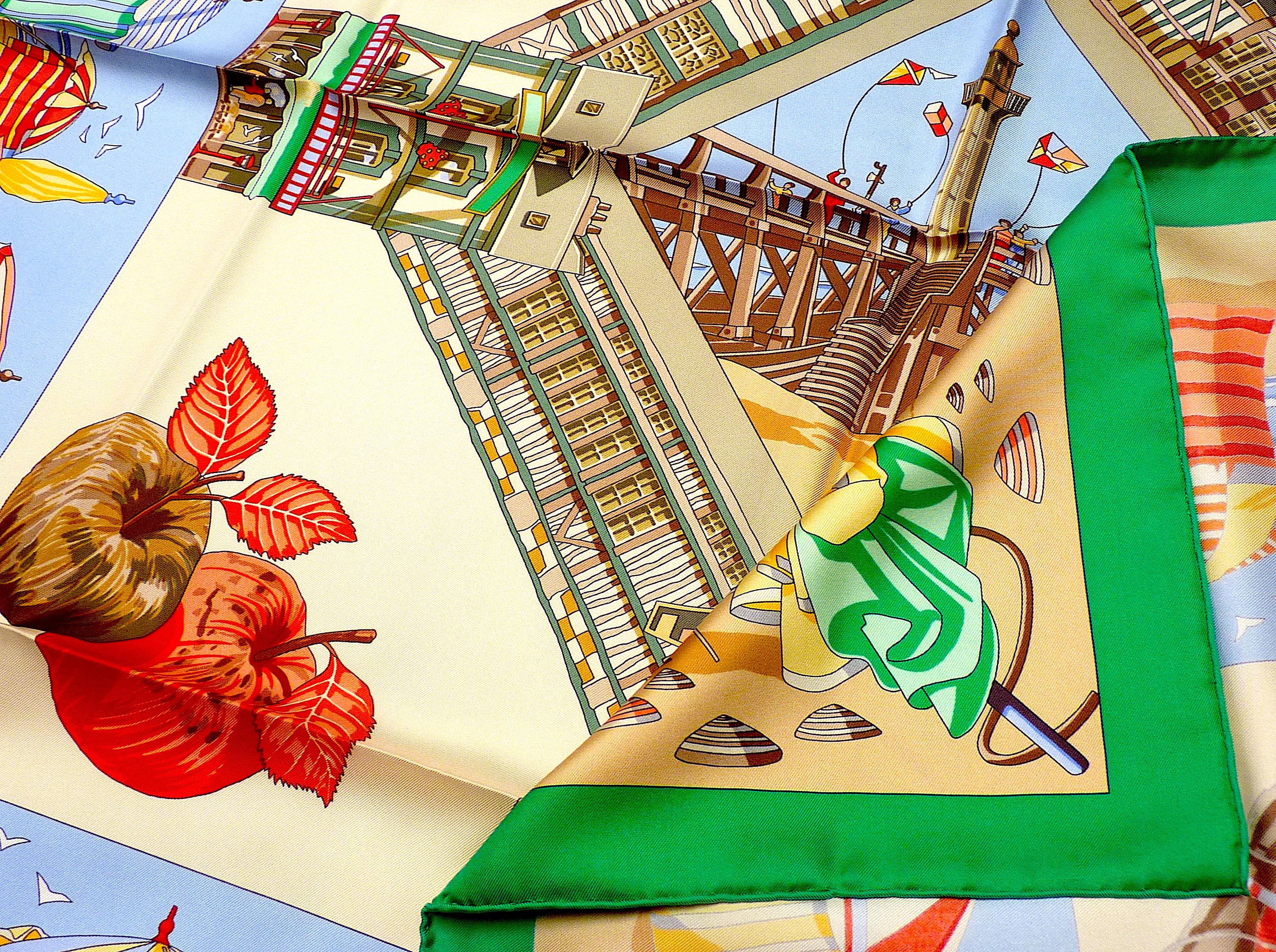 Rare Hermes Scarf w Box 