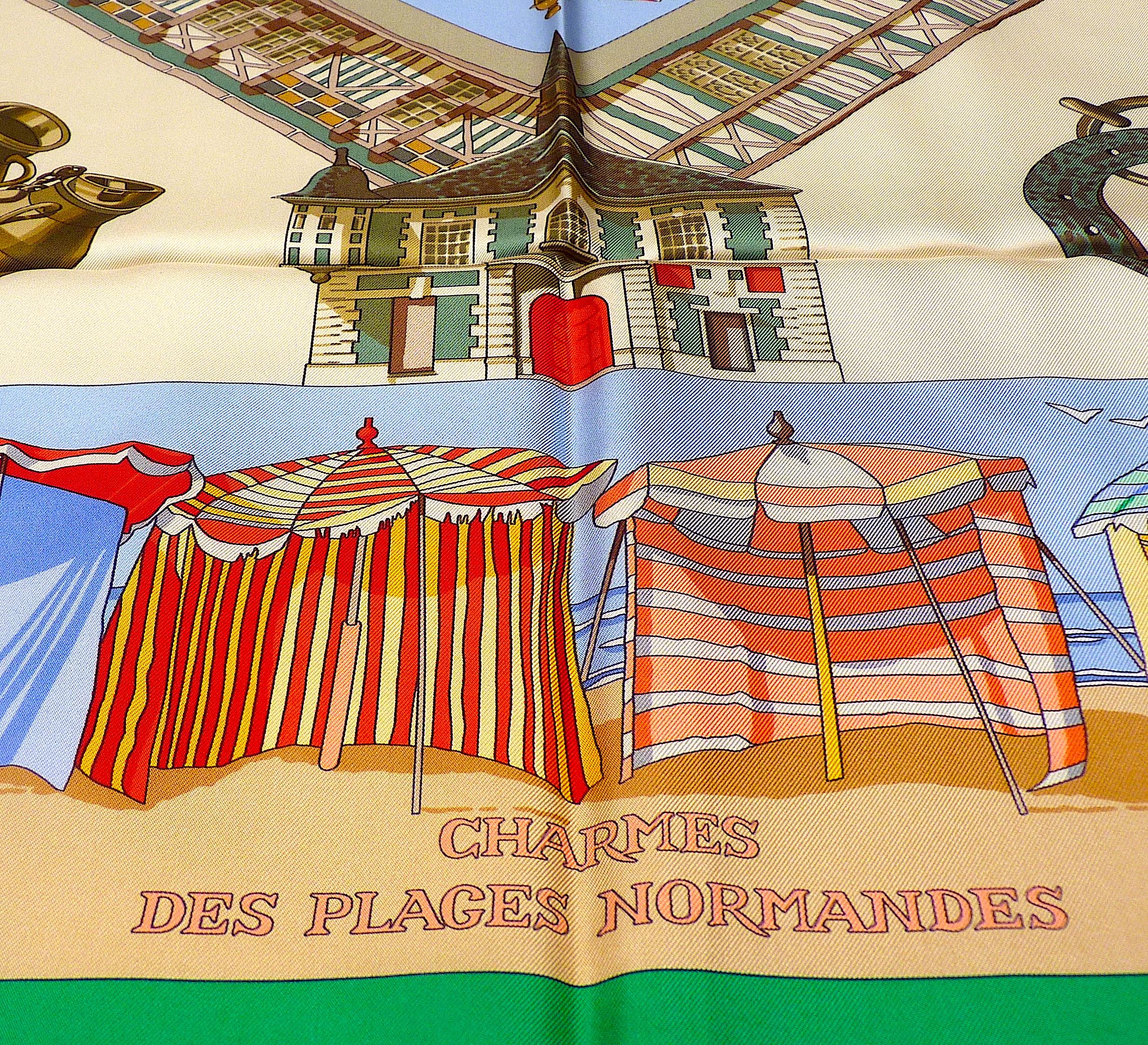 Rare Hermes Scarf w Box 