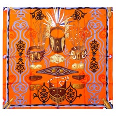 Rare Hermes Scarf w Box "Le Regard de l'Arctique" Tzapoff 2019