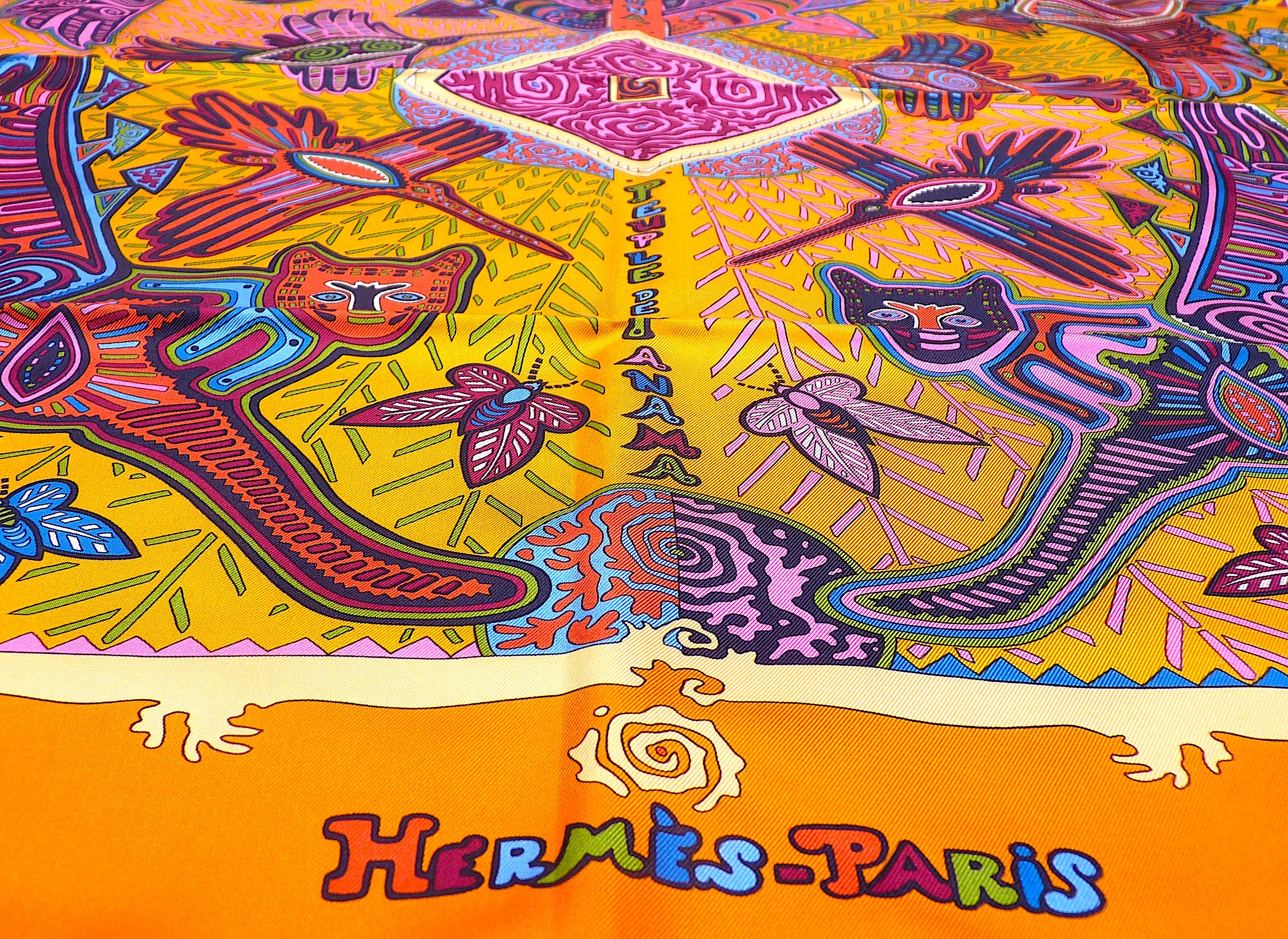 Rare Hermes Scarf w Box 