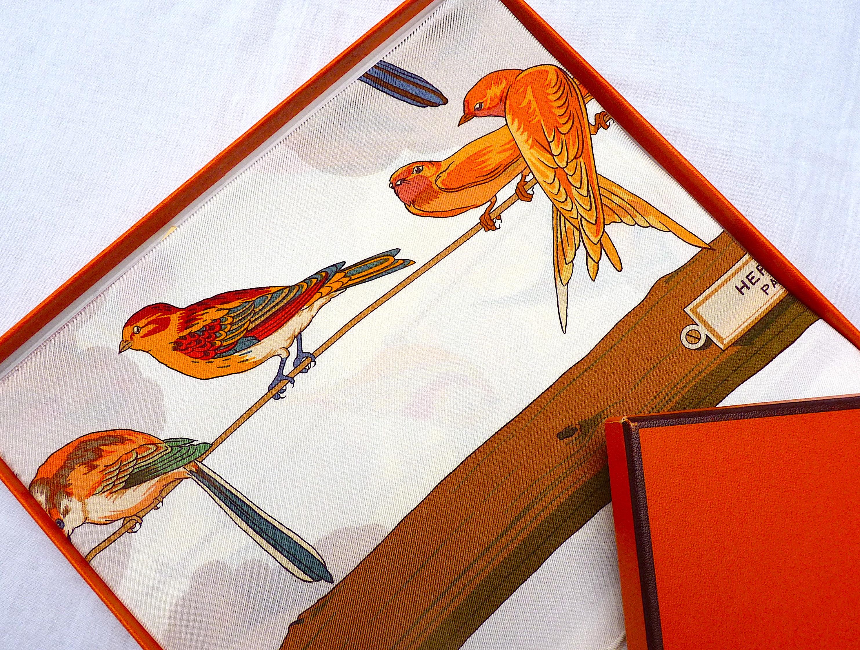 Rare Hermes Scarf w Box 