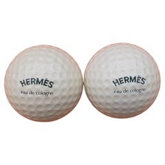 Rare jeu de 2 balles de golf Hermès