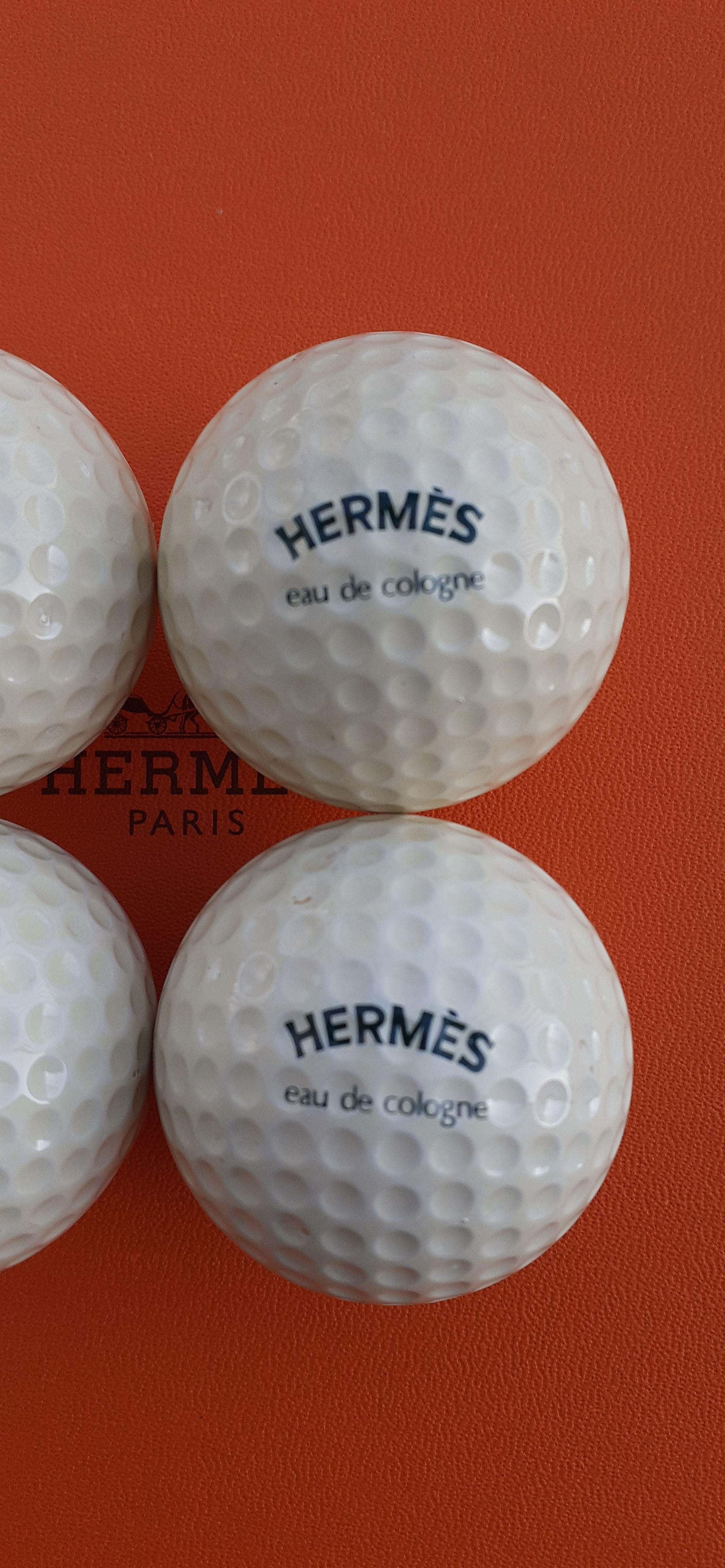 Women's or Men's Rare Hermès Set of 4 Golf Balls For Sale