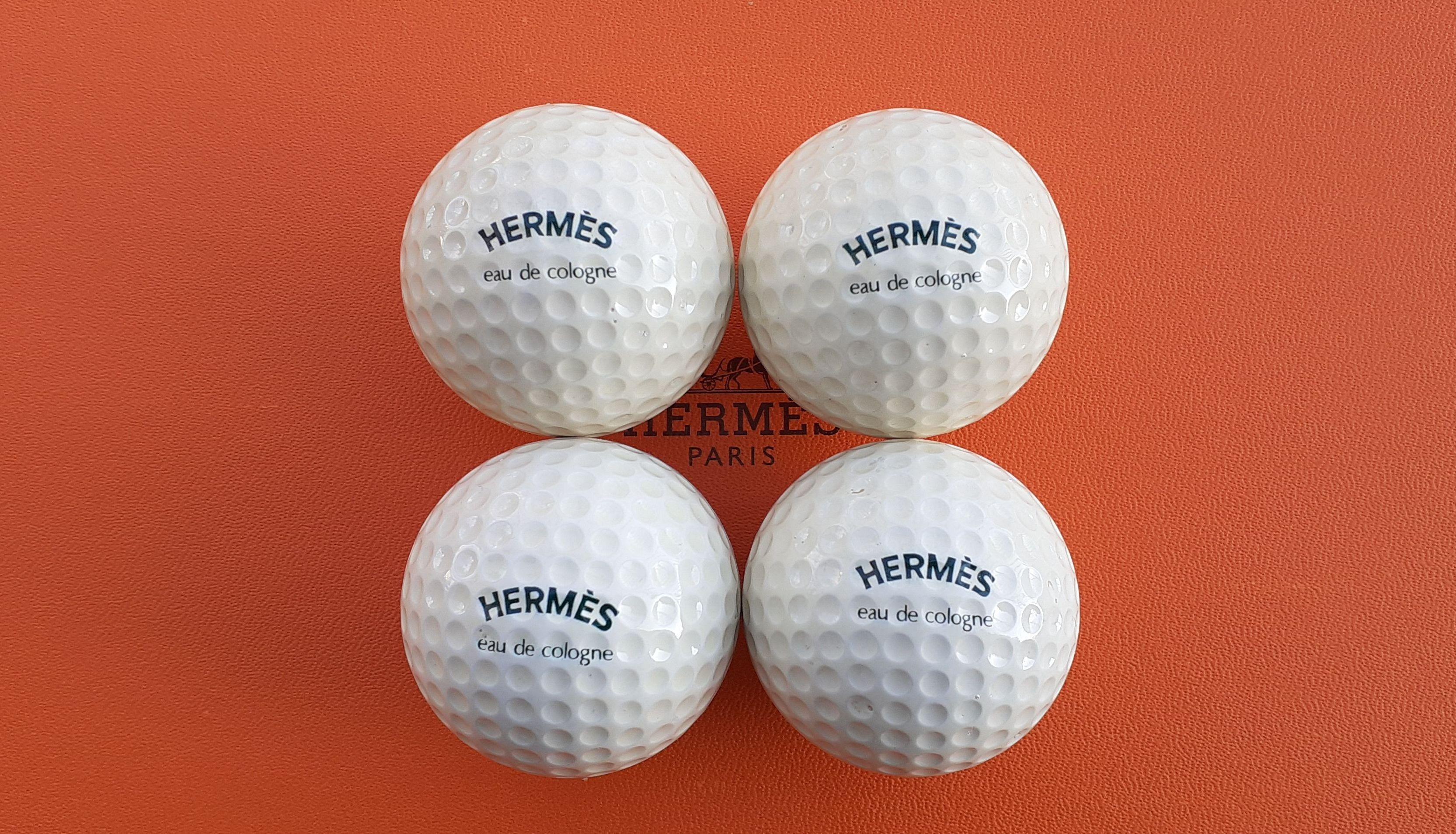 Seltener Hermès Satz von 4 Golfbällen im Angebot 1