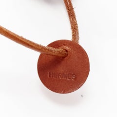 rare HERMES Silk Et Cuir Pompons Bag Charm Bleu Cobalt pom pom ball leather