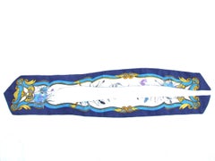 Rare Hermès Silk Scarf Lavalliere Ascot Tie Flowers Ingrid Lenke Szechenzyl