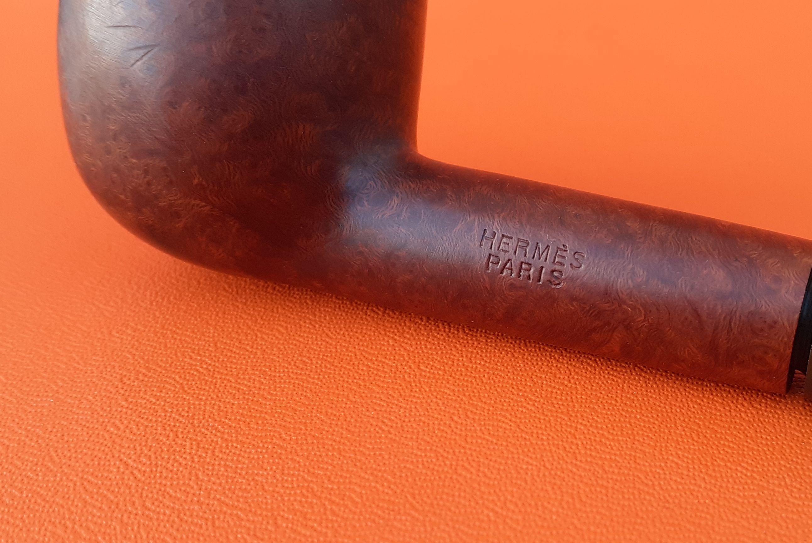 Brown Rare Hermès Smocking Pipe In Wood Number 17 Original Set Collector
