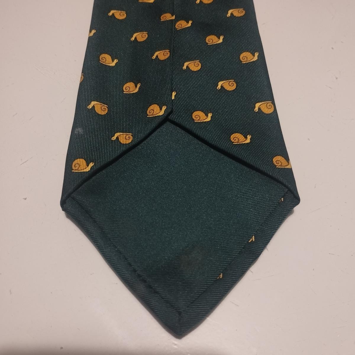 Rare Hermès Snails Silk Tie For Sale 1