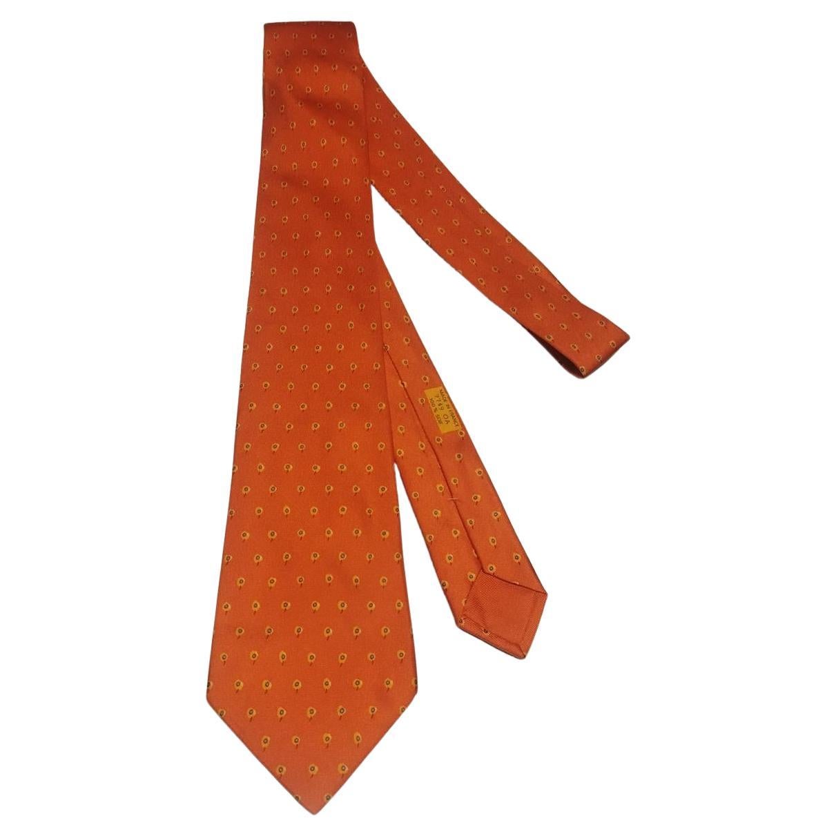 Rare Hermès Sunflowers Tie For Sale