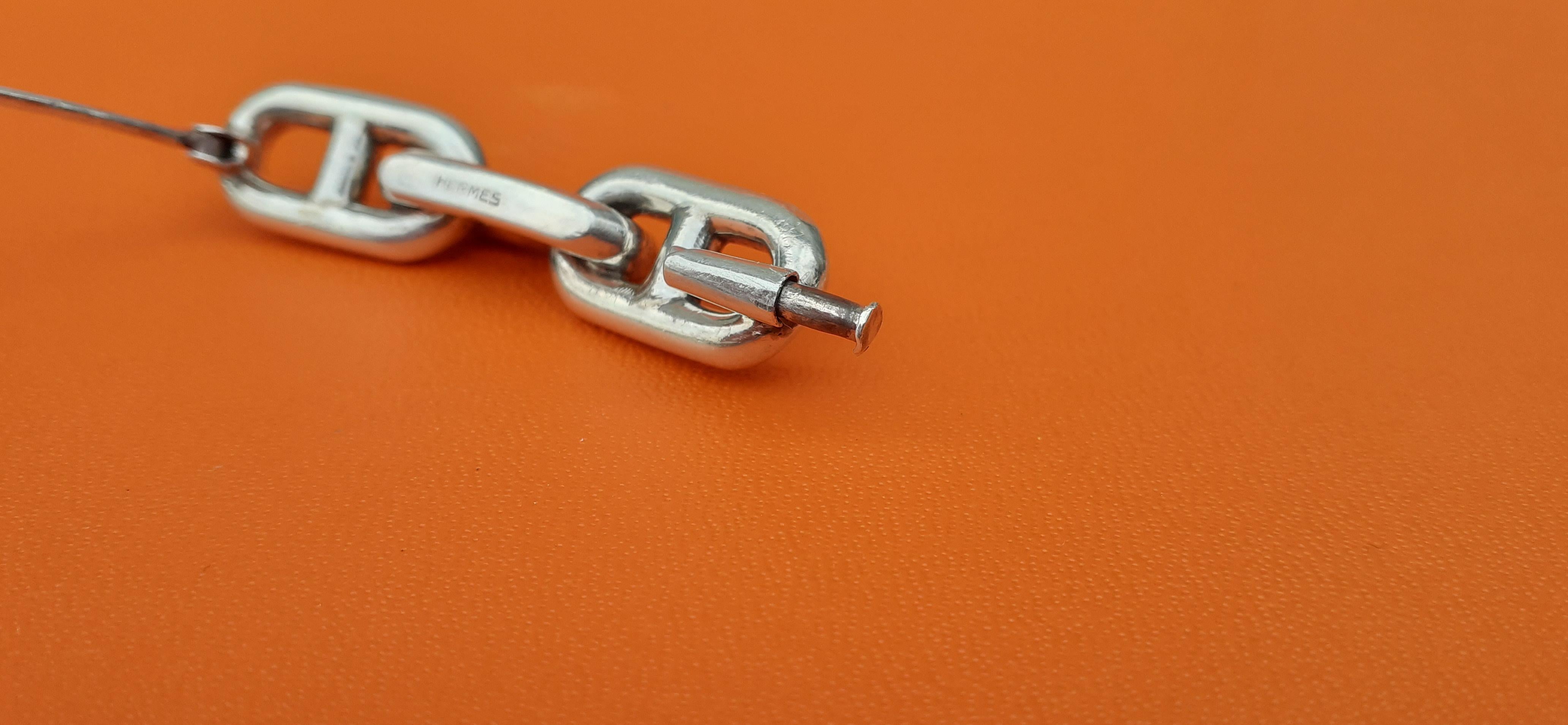 Rare Hermès Vintage Chaine d'Ancre Brooch in Silver 5