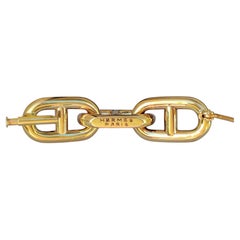 Broche vintage « Chaîne d'Ancre » Hermès, pièce rare en argent