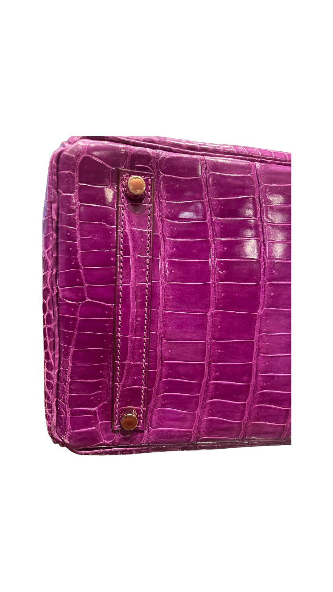 purple birkin bag