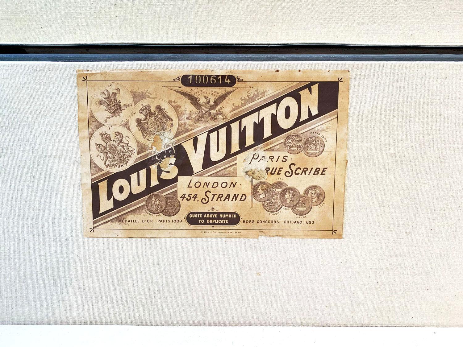 Louis Vuitton Hermetically Sealed Zinc Explorers Trunk, circa 1885 For Sale 3