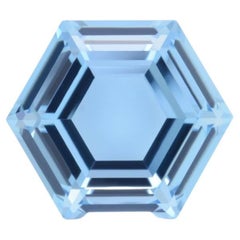 Rara acquamarina esagonale - Disegna il tuo sogno - Capolavoro di lusso personalizzato