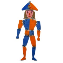 Rare Higgins Glass "Jumping Johnny" Figure