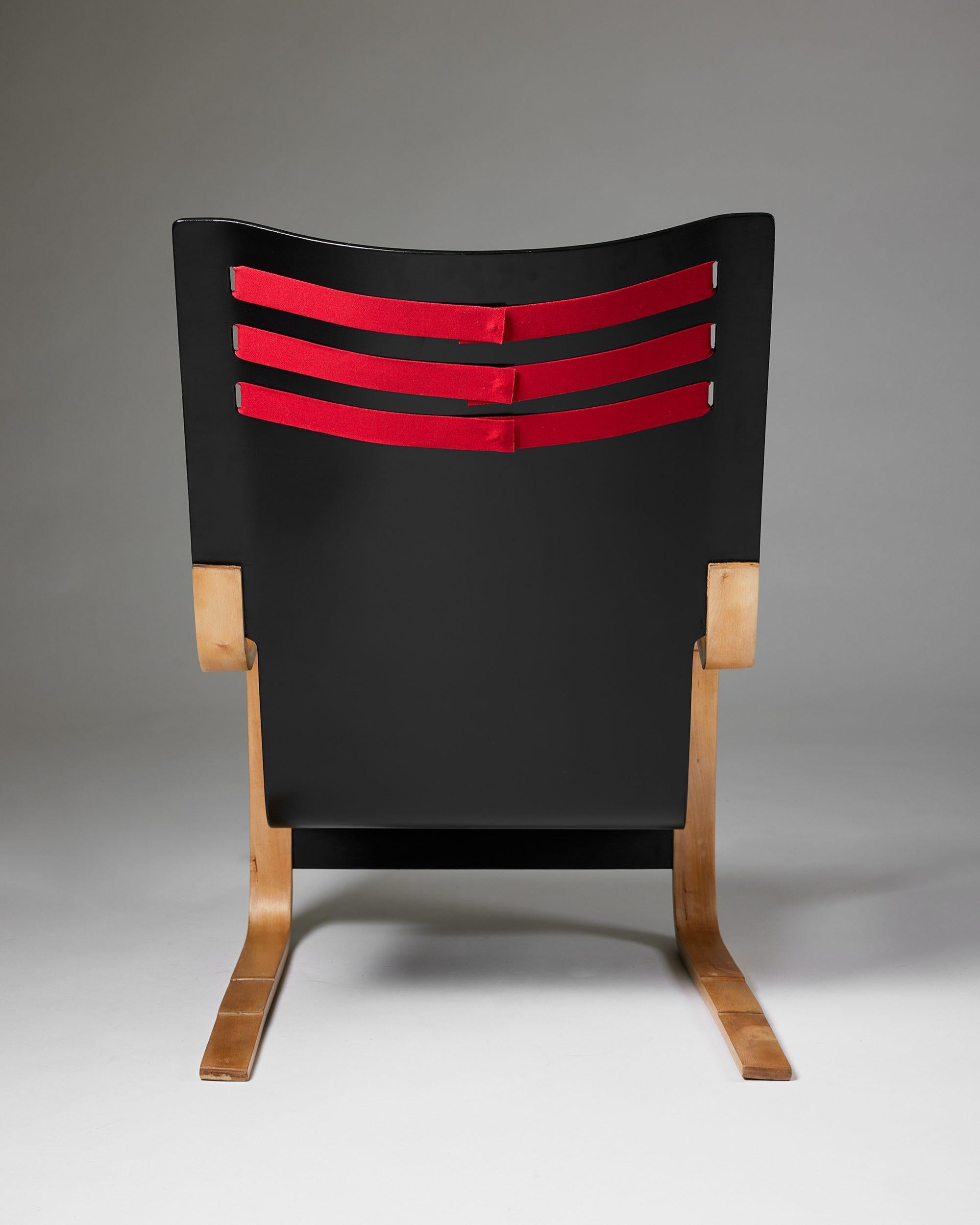 20th Century Rare High-Back Chair Model 402 Designed by Alvar Aalto for OY Huonekalu-Ja Raken