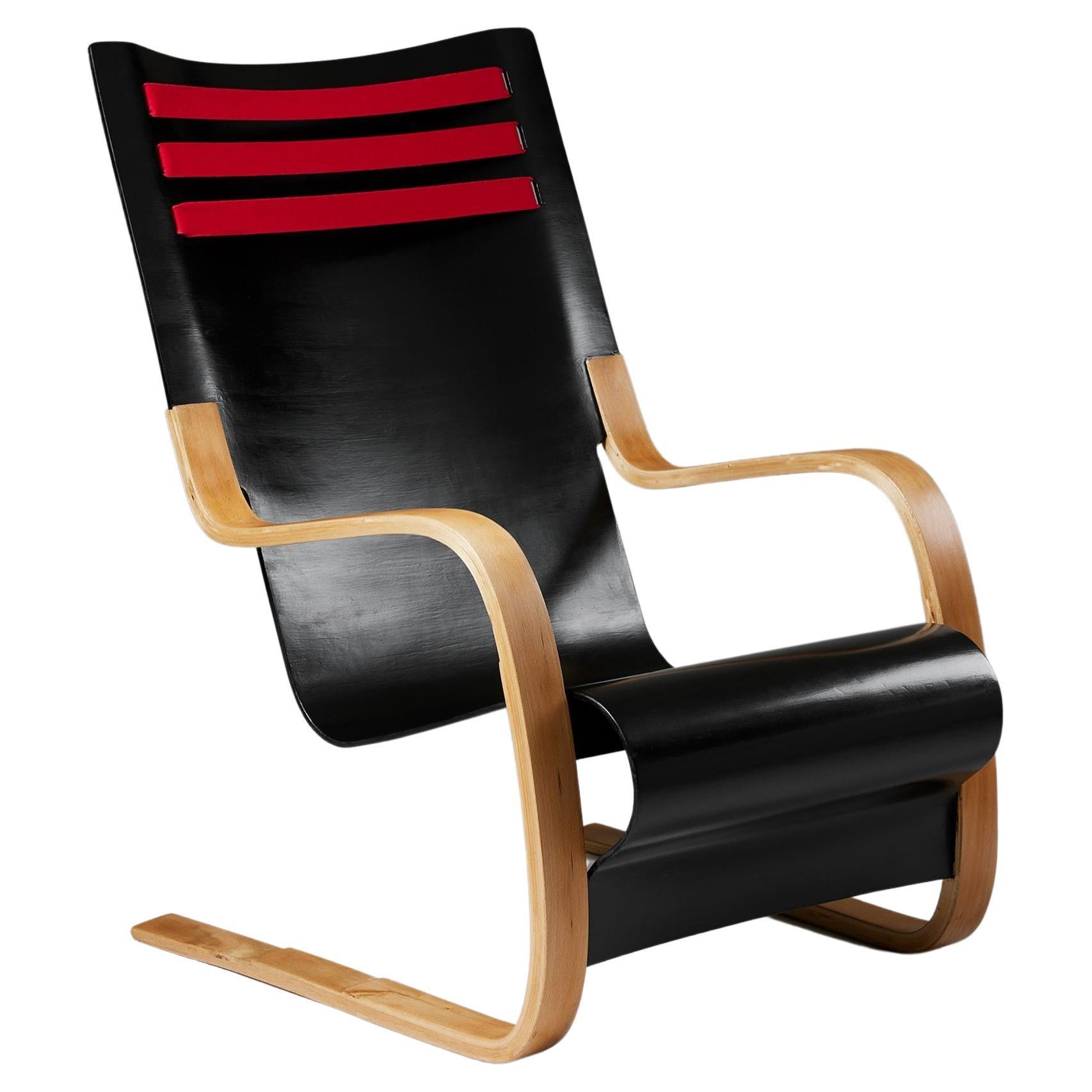 Rare High-Back Chair Model 402 Designed by Alvar Aalto for OY Huonekalu-Ja Raken For Sale
