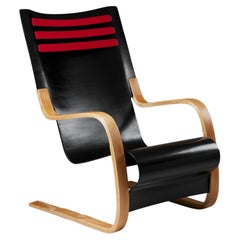 Vintage Rare High-Back Chair Model 402 Designed by Alvar Aalto for OY Huonekalu-Ja Raken
