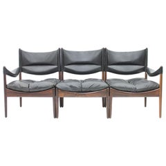 Rare High Back Three-Seat Sofa by Kristian Solmer Vedel for Søren Willadsen