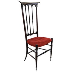 Rare High Back Wood Chiavari Chair