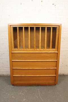 Rare Highboy Secretary by T.H. Robsjohn-Gibbings for Widdicomb
