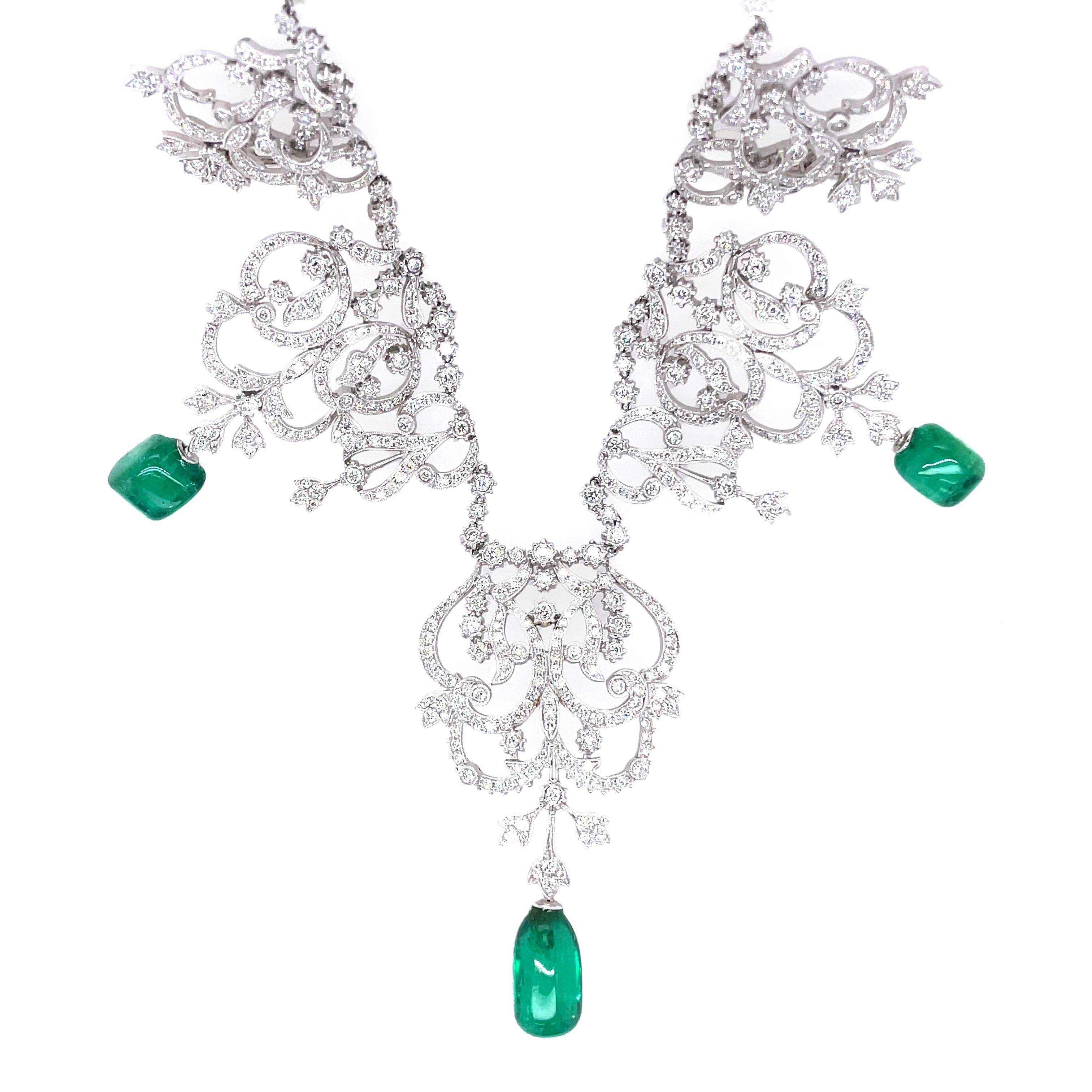 emerald and diamond tiara