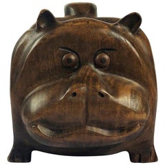 Rare Hippopotamus Box by Don Shoemaker