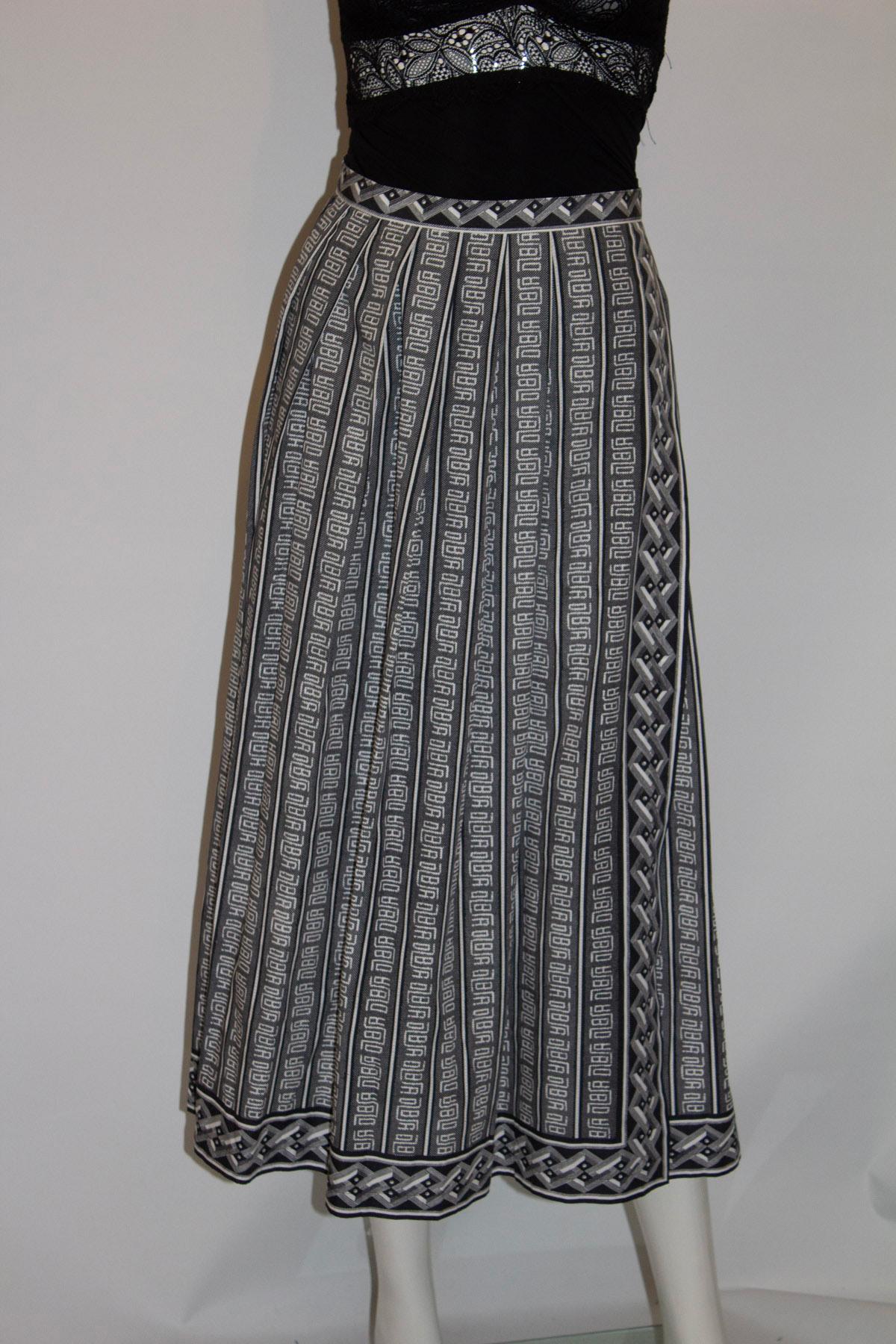 Women's Rare Hiroko Koshimo Skirt - Black and White For Sale
