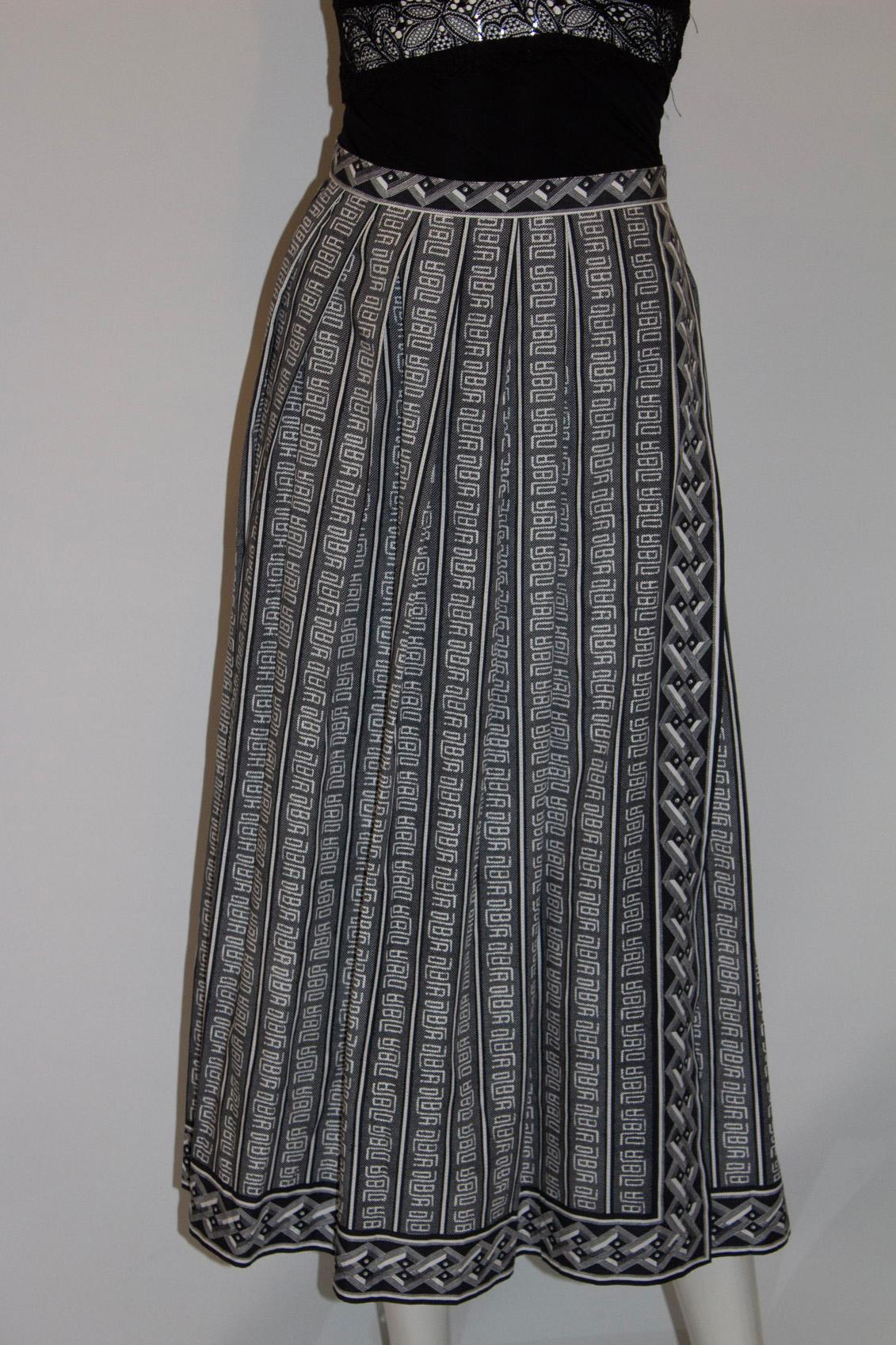 Rare Hiroko Koshimo Skirt - Black and White For Sale 2