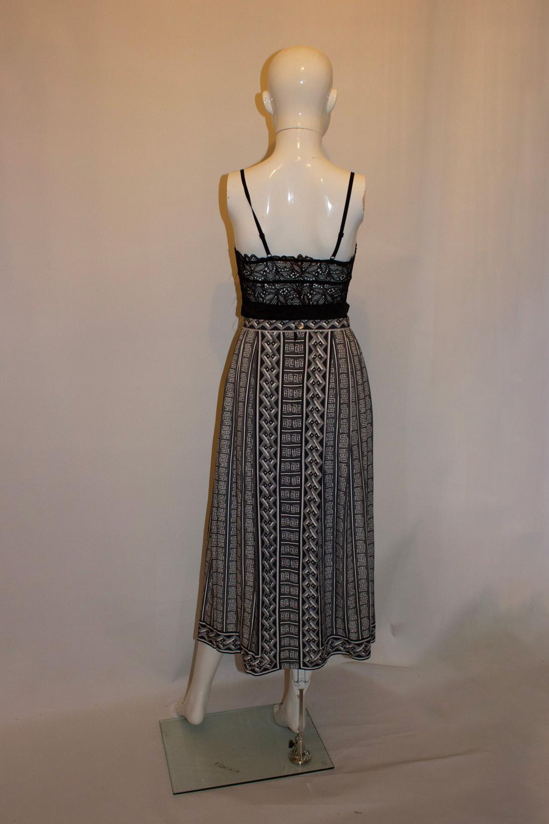Rare Hiroko Koshimo Skirt - Black and White For Sale 4