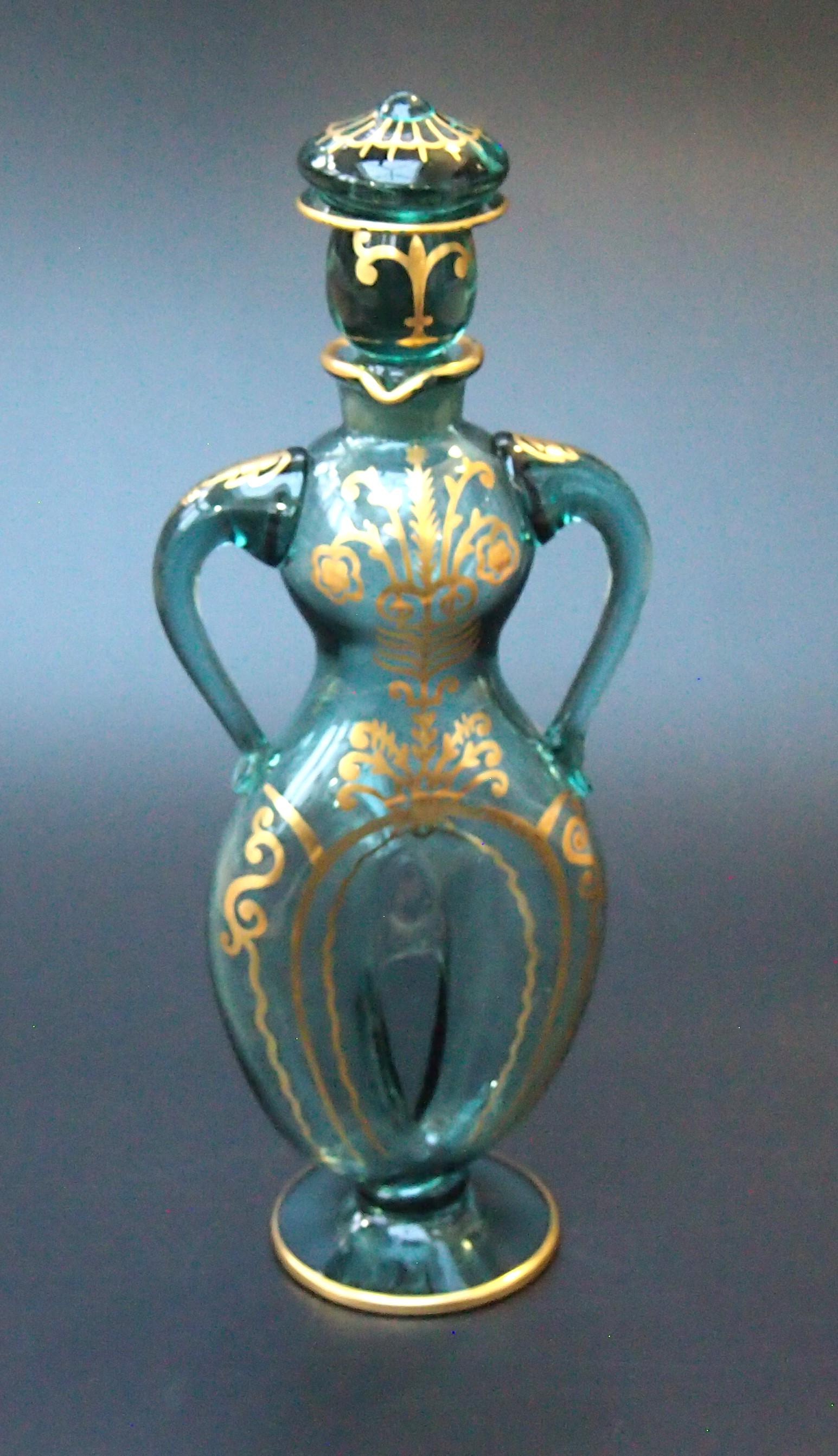 Raro decanter figurato Holmegaard di Jacob Bang c1926 in vendita 3